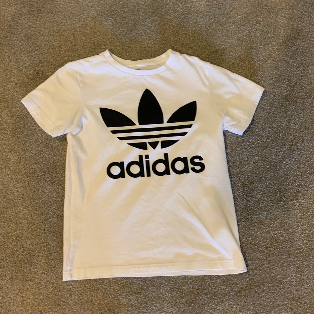 Boys M White Adidas Originals Shirt